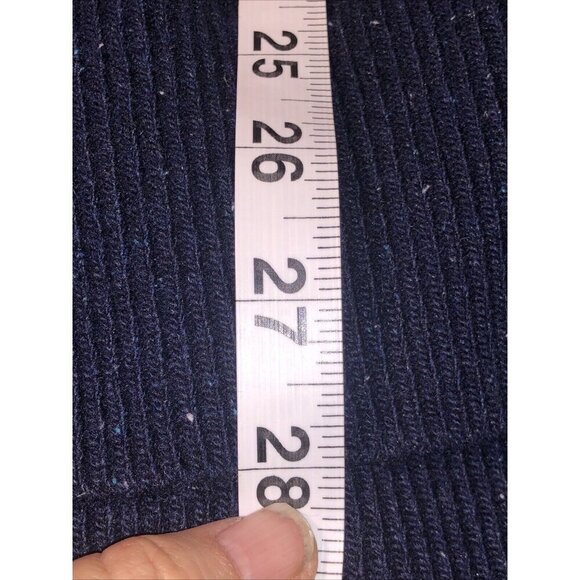 Banana Republic  Wool  Blend Sweater  Blue Fair Isle Nordic Men's L  Elbow Patch - Picture 8 of 10